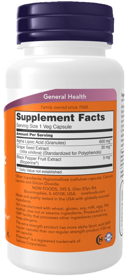 Ácido Alpha Lipoic X 60 cápsulas