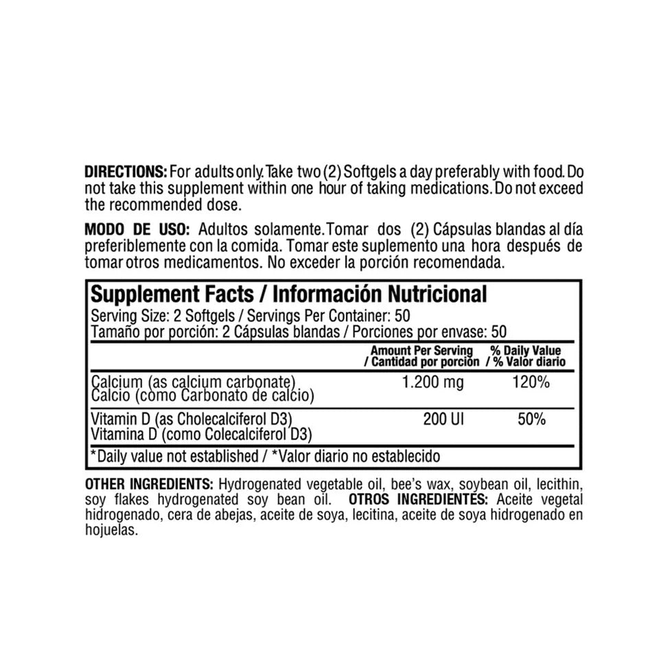 LIQUID ABSORBABLE CALCIUM 1200 MG PLUS VITAMIN D3 100 - HEALTHY AMERICA