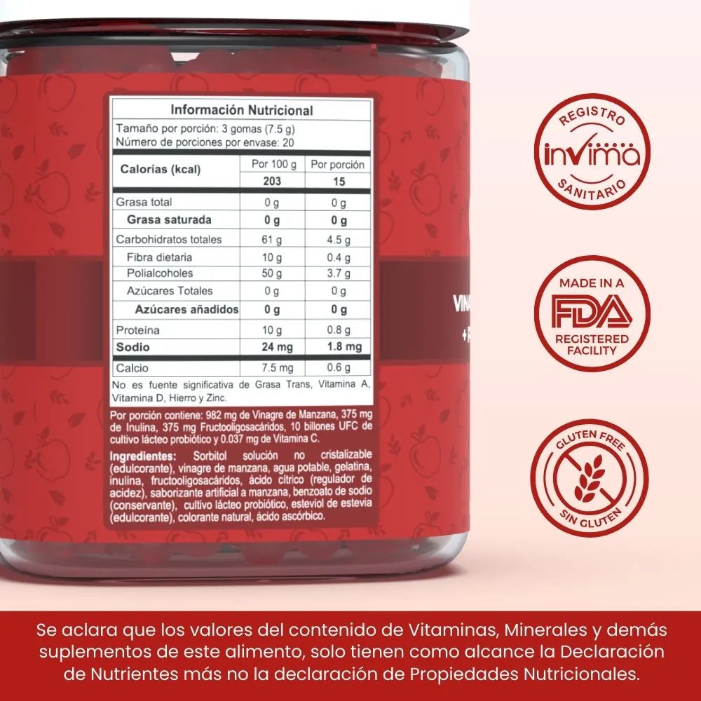 Gomitas Vinagre de Manzana - The Box Gummy