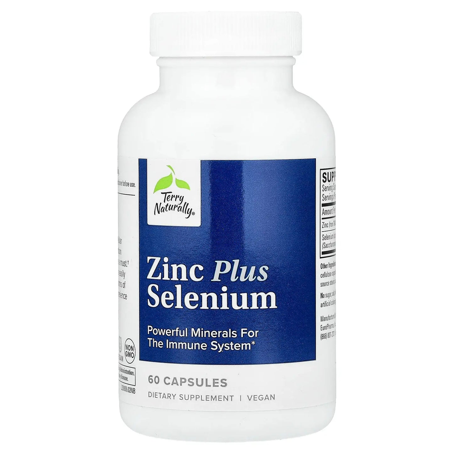 ZINC 30GR + SELENIO 200 MCG X 60 CAP TERRY NATURAL