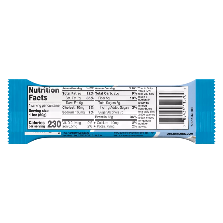 ONE BAR HERSHEYS COOKIES AND CREAM - ONE BRANDS