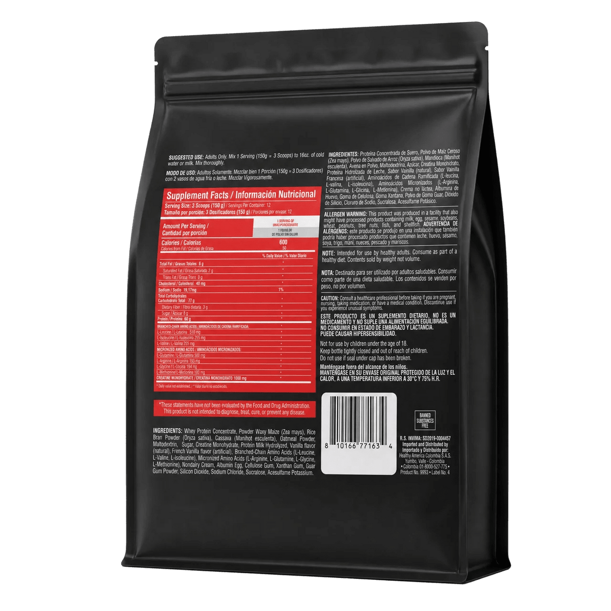 BARBARUS 1820 G VANILLA - HEALTHY AMERICA