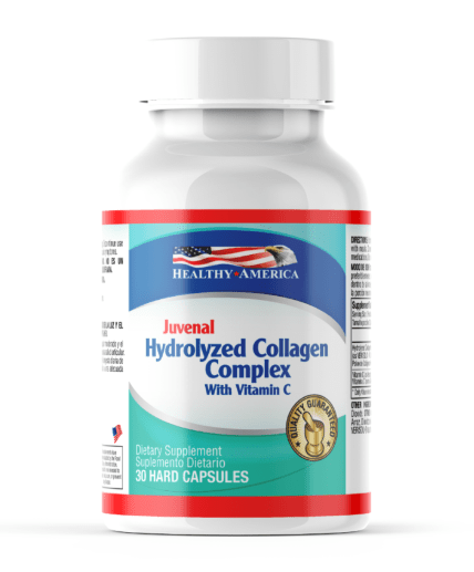 COLLAGEN HYDROLYZED WITH VITAMIN C 100 CAPSULES - HEALTHY AMERICA