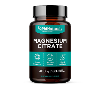 CITRATO DE MAGNESIO 400 MG X 180 CAP PHI NATURALS