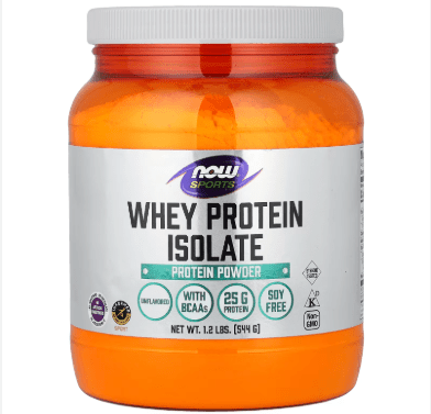 NOW WHEY PROTEIN ISOLATE PURE UNFLAVORED