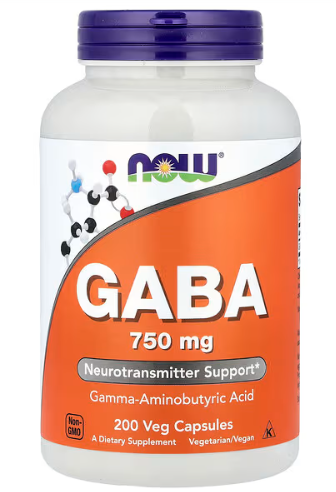 NOW GABA 750MG 100 CAP