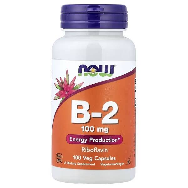 B-2 100 mg NOW 100 - CAPS
