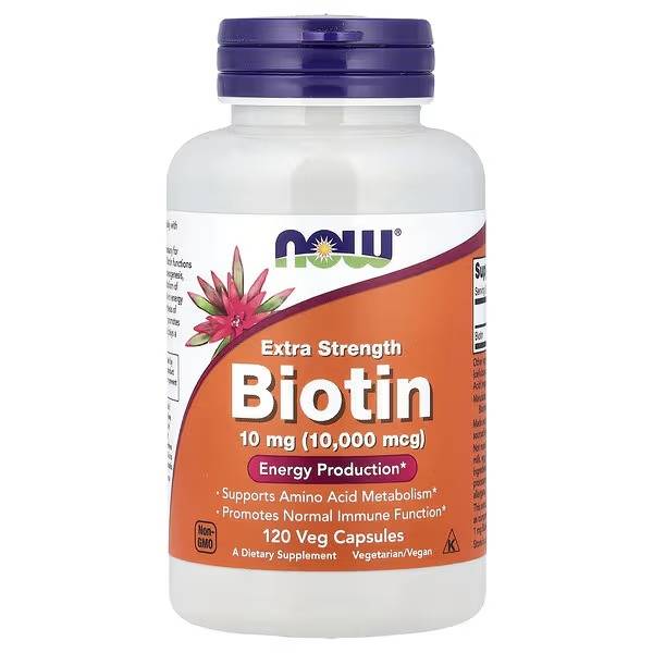 BIOTIN 10 MG NOW 120 - CAPS