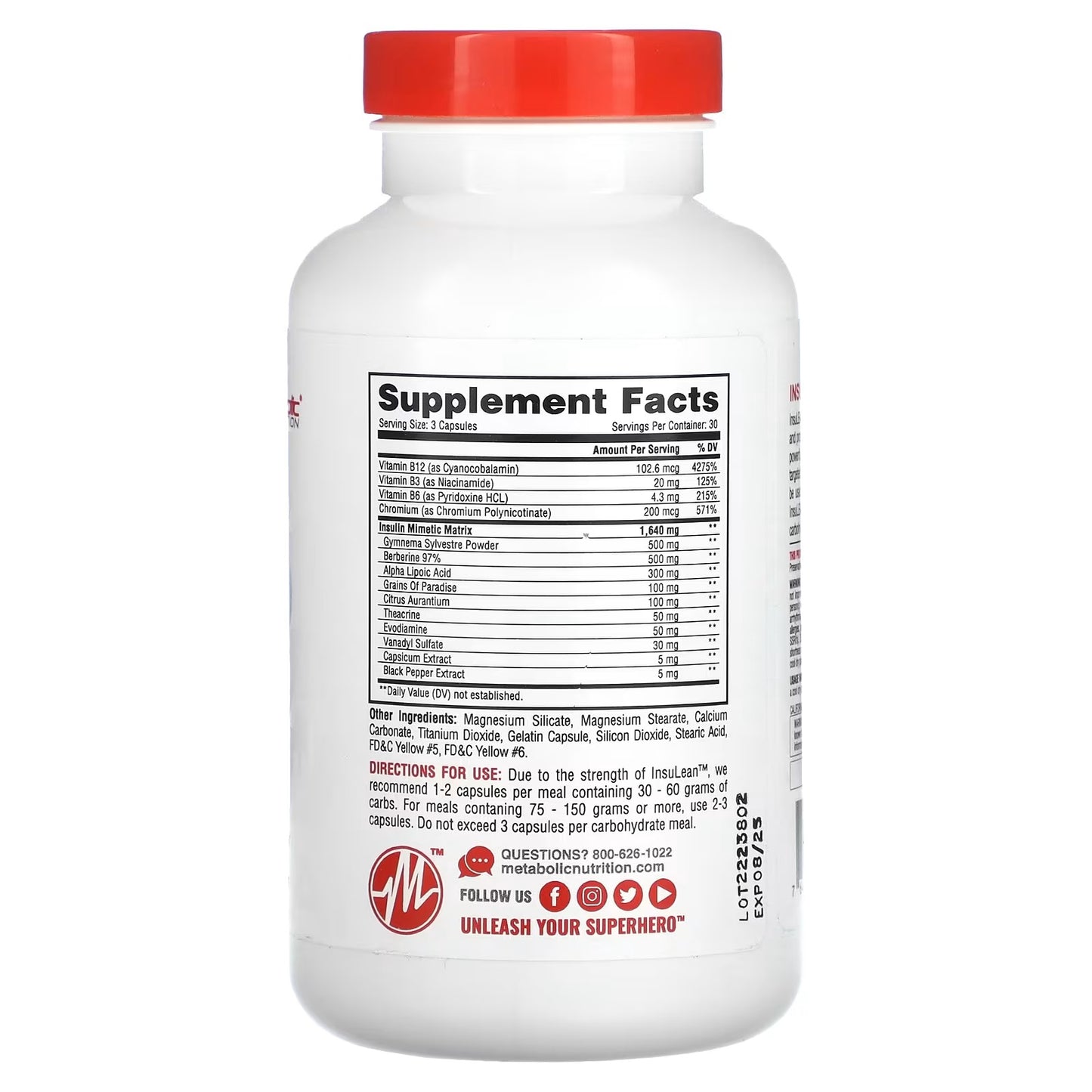INSULEAN METABOLIC 90 CAPS
