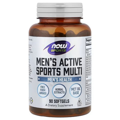 Mens Active Sports Multivitamínico 90 softgels NOW