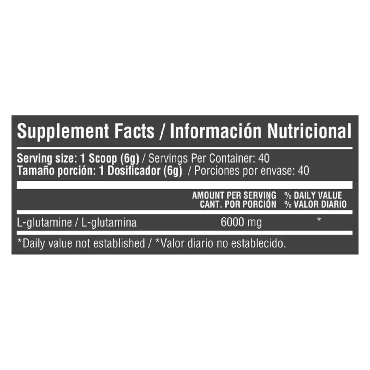 Glutamina 6 g 40 serv Unflavored Healthy America