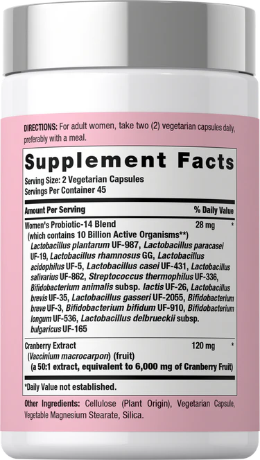 WOMEN´S PROBIOTIC 10 BILLION CFU 90 CAPSULES - HORBAACH