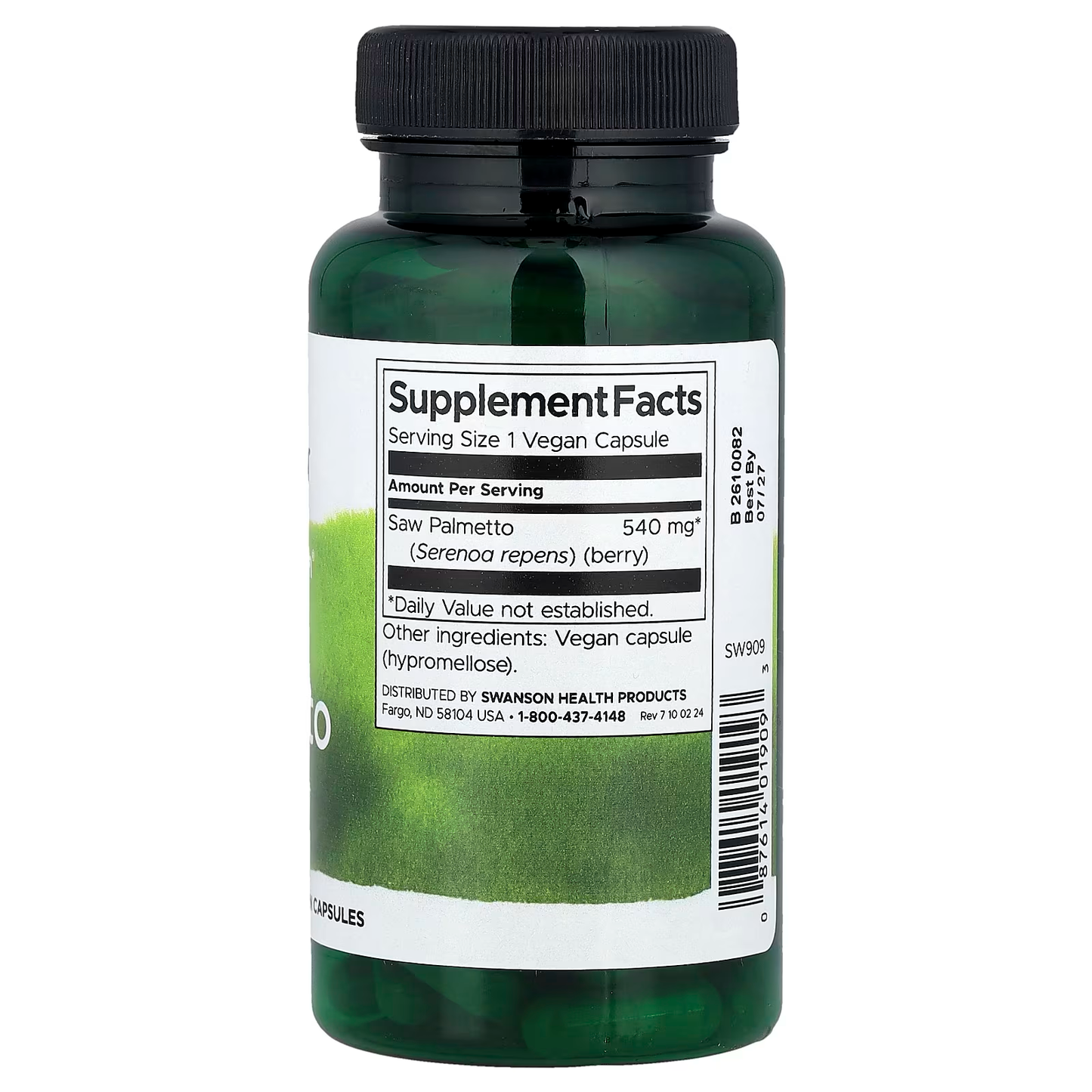 SAW PALMETTO 540 MG 100 CAPSULAS - SWANSON
