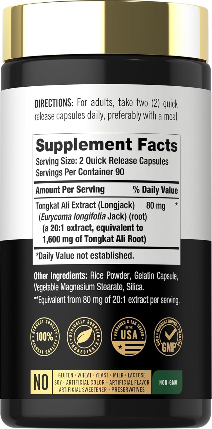 Tongkat Ali 1.600 180 Capsulas - Carlyle