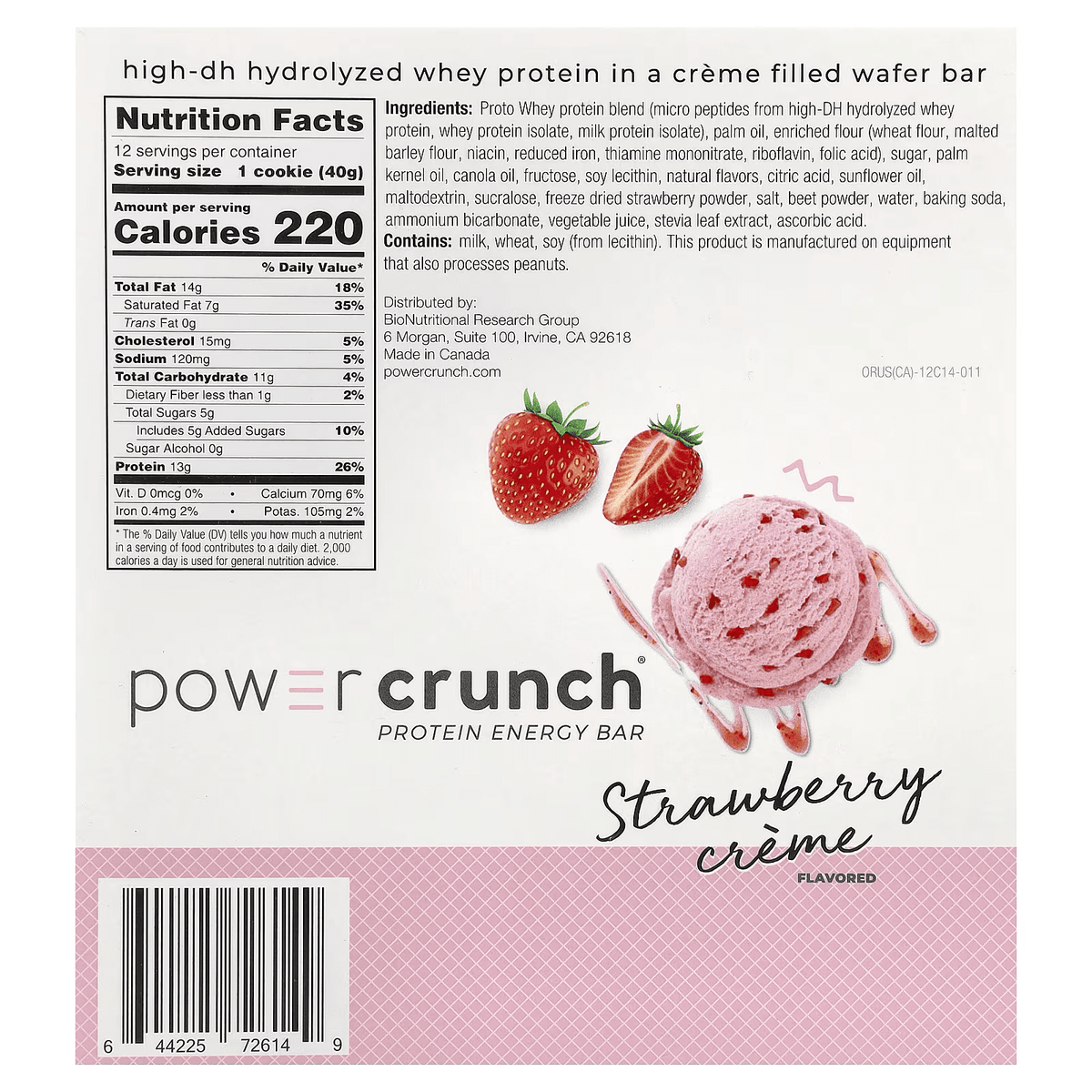 STRAWBERRY CREME - POWER CRUNCH