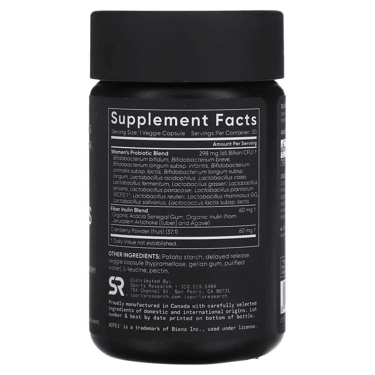 Women's Probiotics 65 Billion 30 Capsulas - Sports Research
