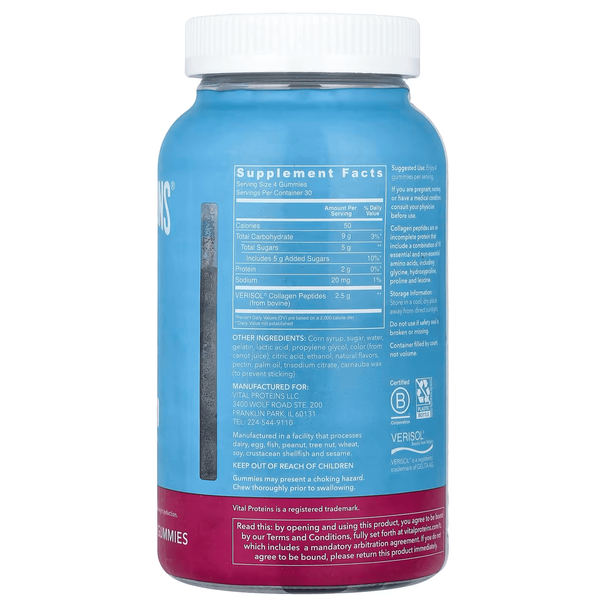 COLLAGEN GUMMIES 120 GUMMIES - VITAL PROTEINS