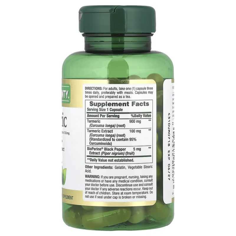 Turmeric Curcuma 1.000 mg +pimienta 5mgx60 - Nature's Bounty