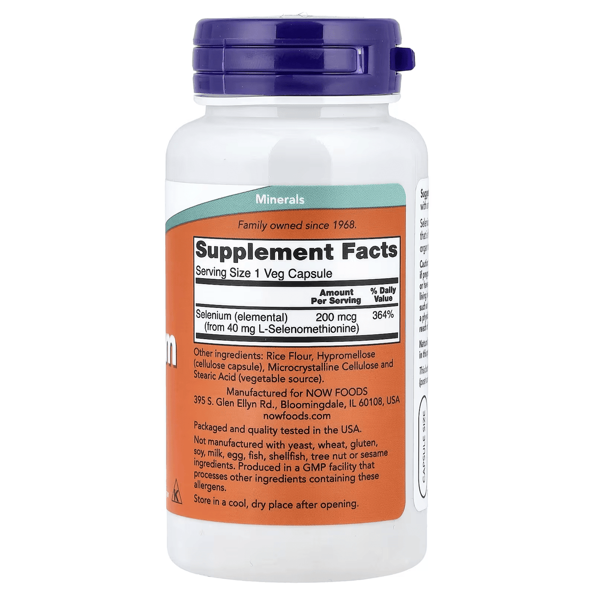 SELENIUM 200 MCG 90 VEG CAPSULAS - NOW FOODS