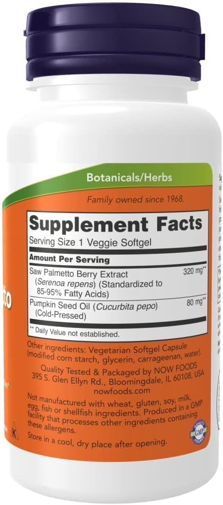 SAW PALMETTO 320 MG 90 CAPSULAS - NOW