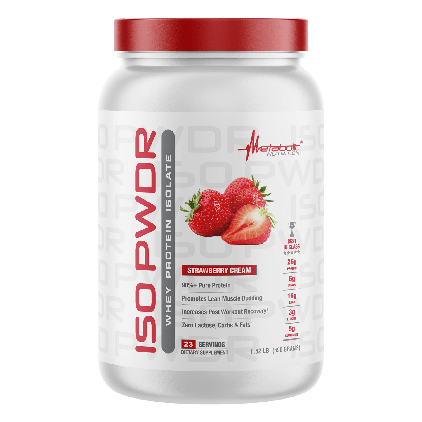 ISO PWDR STRAWBERRY CREME 1.52LBS / 23 SERV