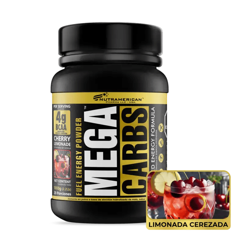 MEGA CARBS LIMONADA DE CEREZA 2,2 LB - NUTRAMERICAN PHARMA