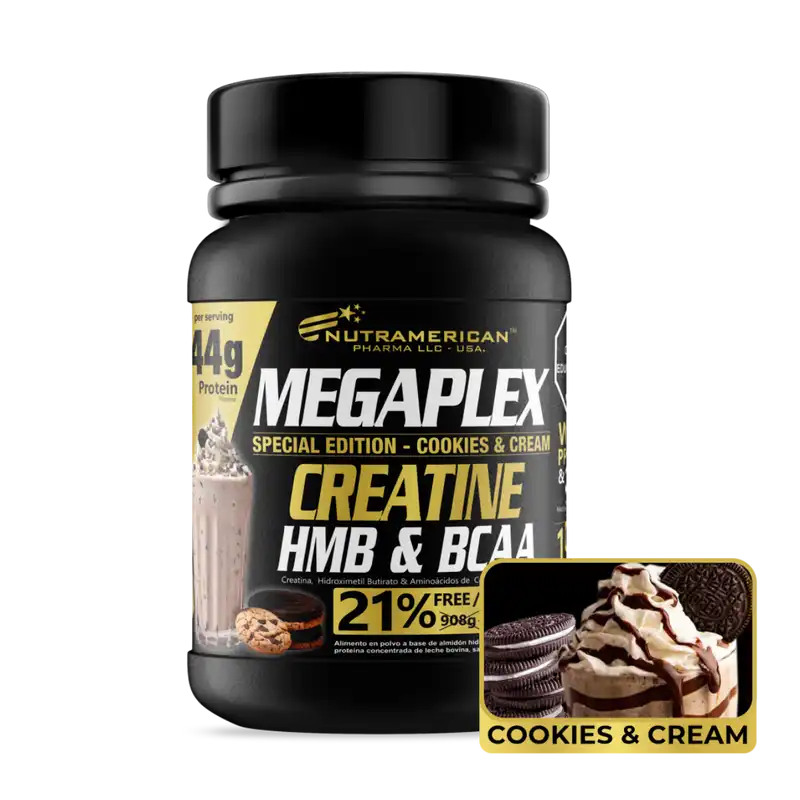 CREATINE POWER EDICI”N ESPECIAL COOKIES AND CREAM 1100 G 2 43 LB - NUTRAMERICAN PHARMA