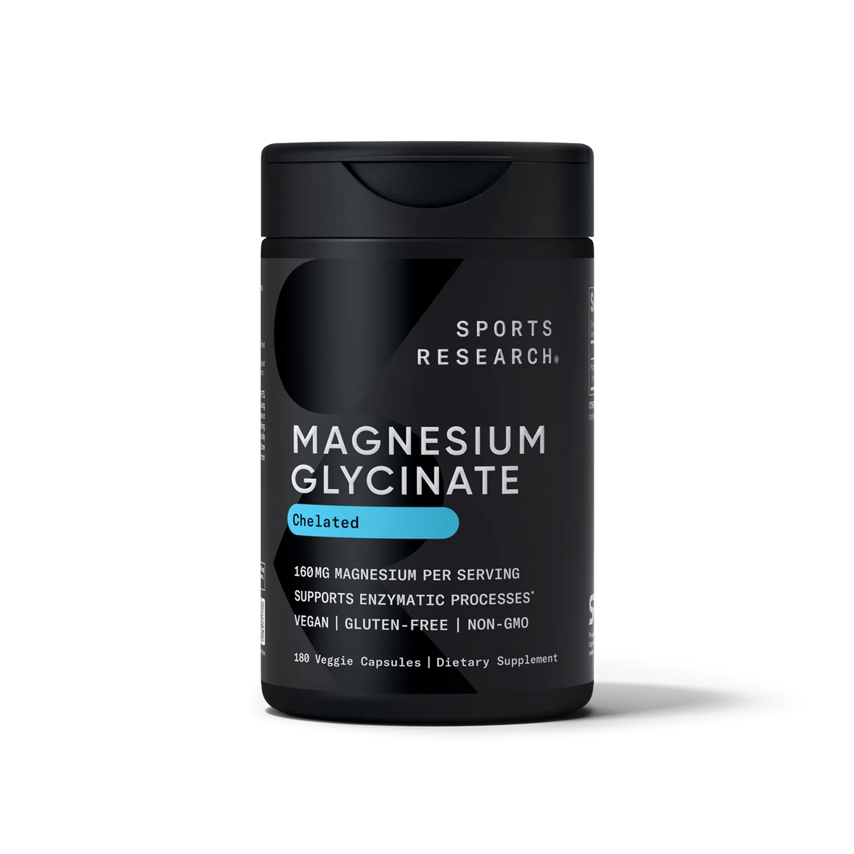 MAGNESIUM GLYCINATE 60 MG 180 VEGGIE CAPSULES SPORTS RESEARCH