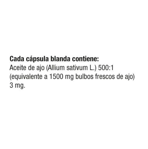 Ajo Garlic 1.500 mg 100 Softgels - Natural Systems