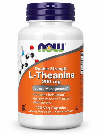 L-THEANINE TEANINA 200 MG - NOW FOODS