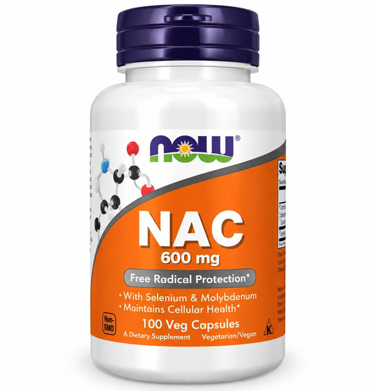 NAC 600 MG 100 CÁPSULAS - NOW FOODS