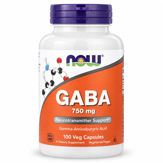 NOW GABA 750MG 100 CAP