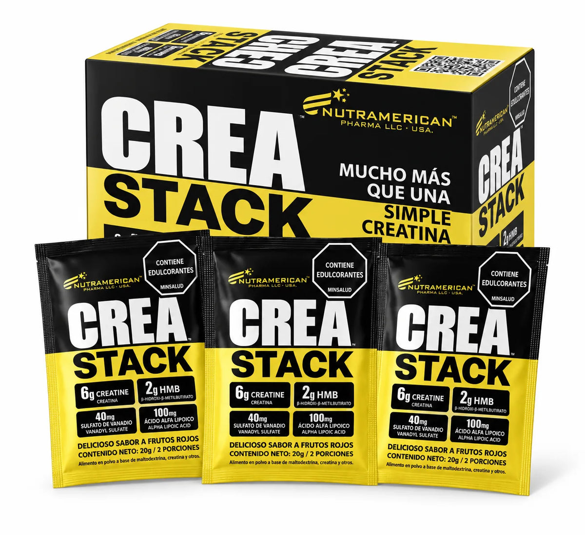 CREA STACK SACHET 500 G - NUTRAMERICAN PHARMA