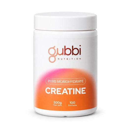 CREATINA PURE MONOHIDRATADA 500 G - GUBBI NUTRITION