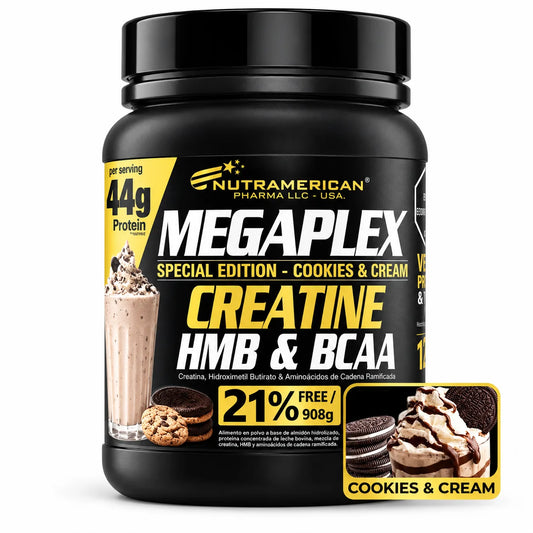 CREATINE POWER EDICIÓN ESPECIAL COOKIES AND CREAM 1100 G 2 43 LB - NUTRAMERICAN PHARMA