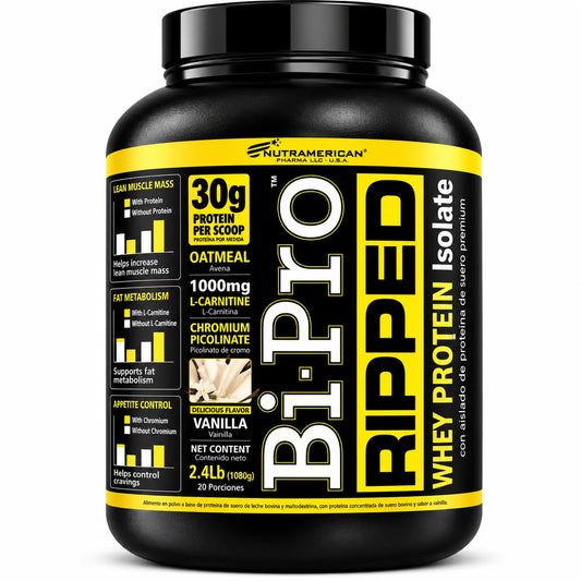 BIPRO RIPPED VAINILLA 2.4 LB - NUTRAMERICAN PHARMA