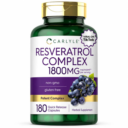 CARLYLE RESVERATROL COMPLEX 1800 MG 180 CÁPSULAS