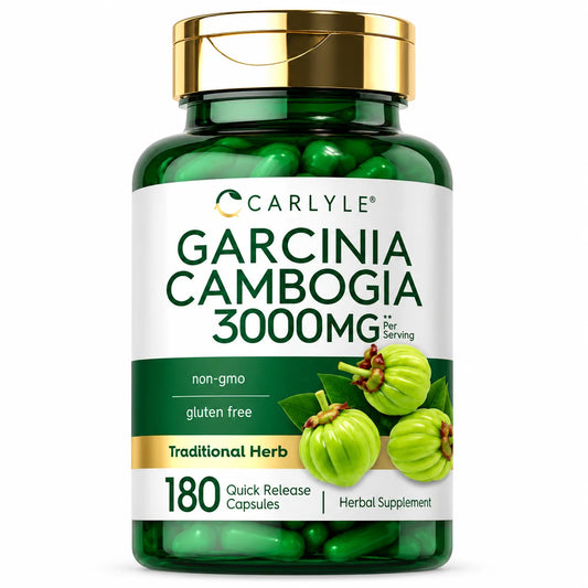 GARCINIA CAMBOGIA 3000 MG 180 CAPSULAS CARLYLE