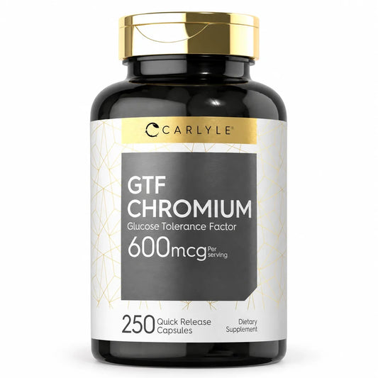 GTF CHROMIUM 600 MCG 250 CAPSULES CARLYLE