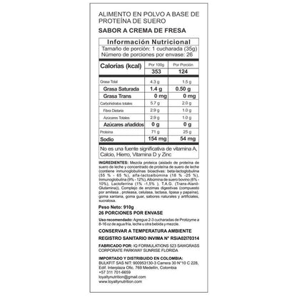 PROTIZYME FRESA 2 LB - METABOLIC NUTRITION