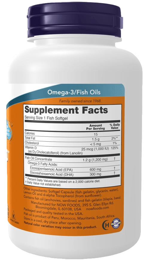 Ultra Omega 3 con vitamina D-3 X 90 cápsulas