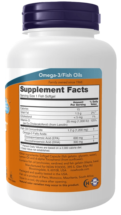 Ultra Omega 3 con vitamina D-3 X 90 cápsulas