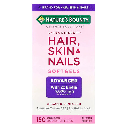 HAIR SKIN NAILS 150 SOFT GELS N/B EN CAJA - NATURE'S BOUNTY