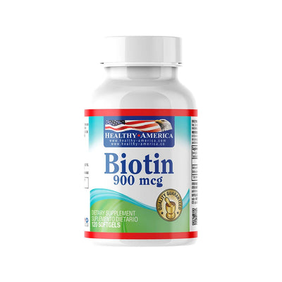 Biotin 900 mcg 120 cápsulas - Healthy America