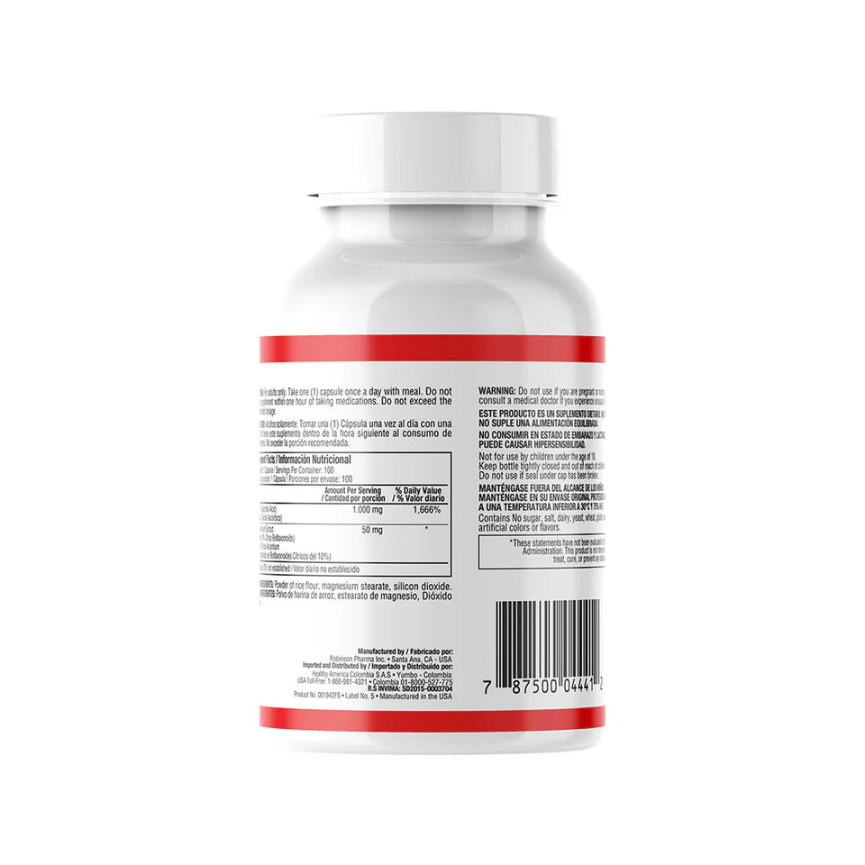 VITAMINA C 1000MG W/CIT BIOF 100C