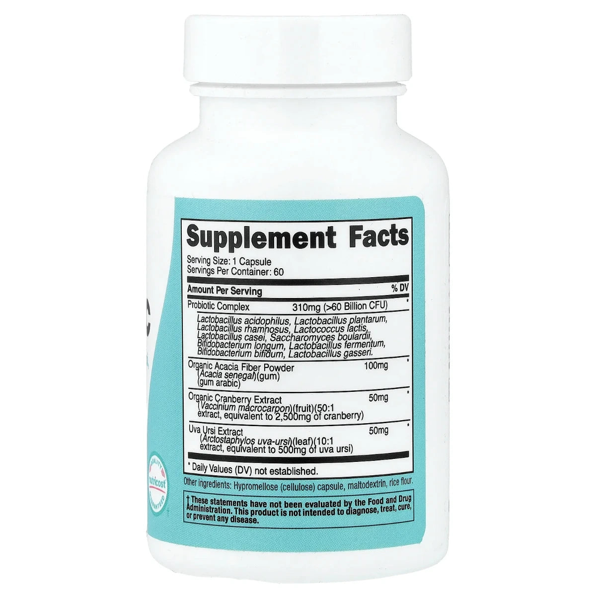 Probiotic 60 billion CFU 60 capsules Nutricost Women