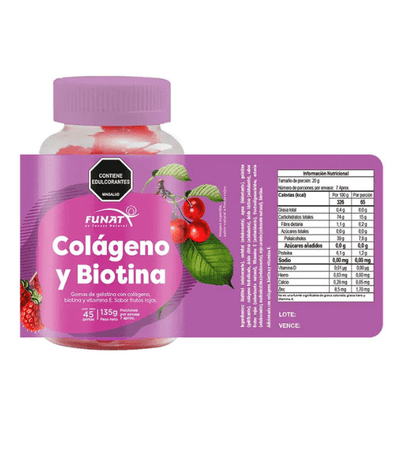 Gomitas colágeno y biotina