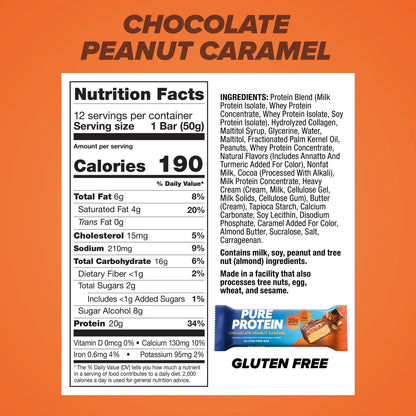 BARRA CHOCOLATE PEANUT CARAMEL - PURE PROTEIN