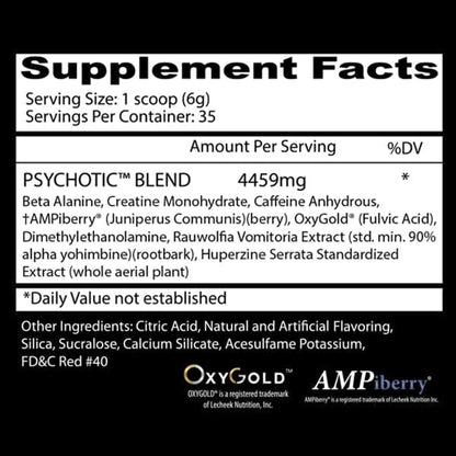 PSYCHOTIC RED 35 SERVICIOS FRUIT PUNCH - INSANE LABz