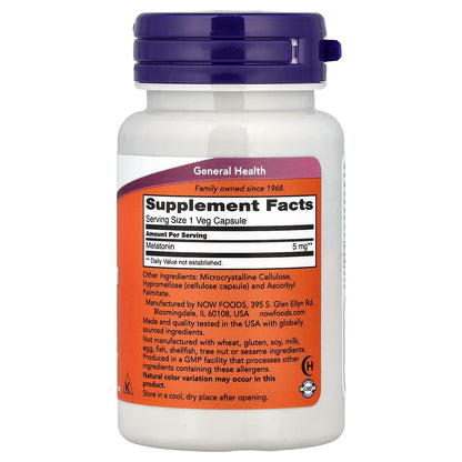 MELATONINA NOW 5MG / 60VCAP
